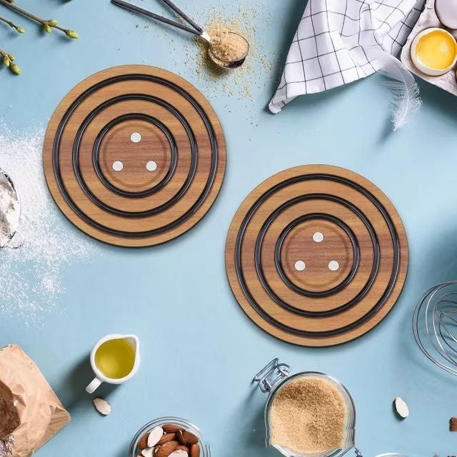 Magnetic Wooden Potholder | ArchiWhimsy