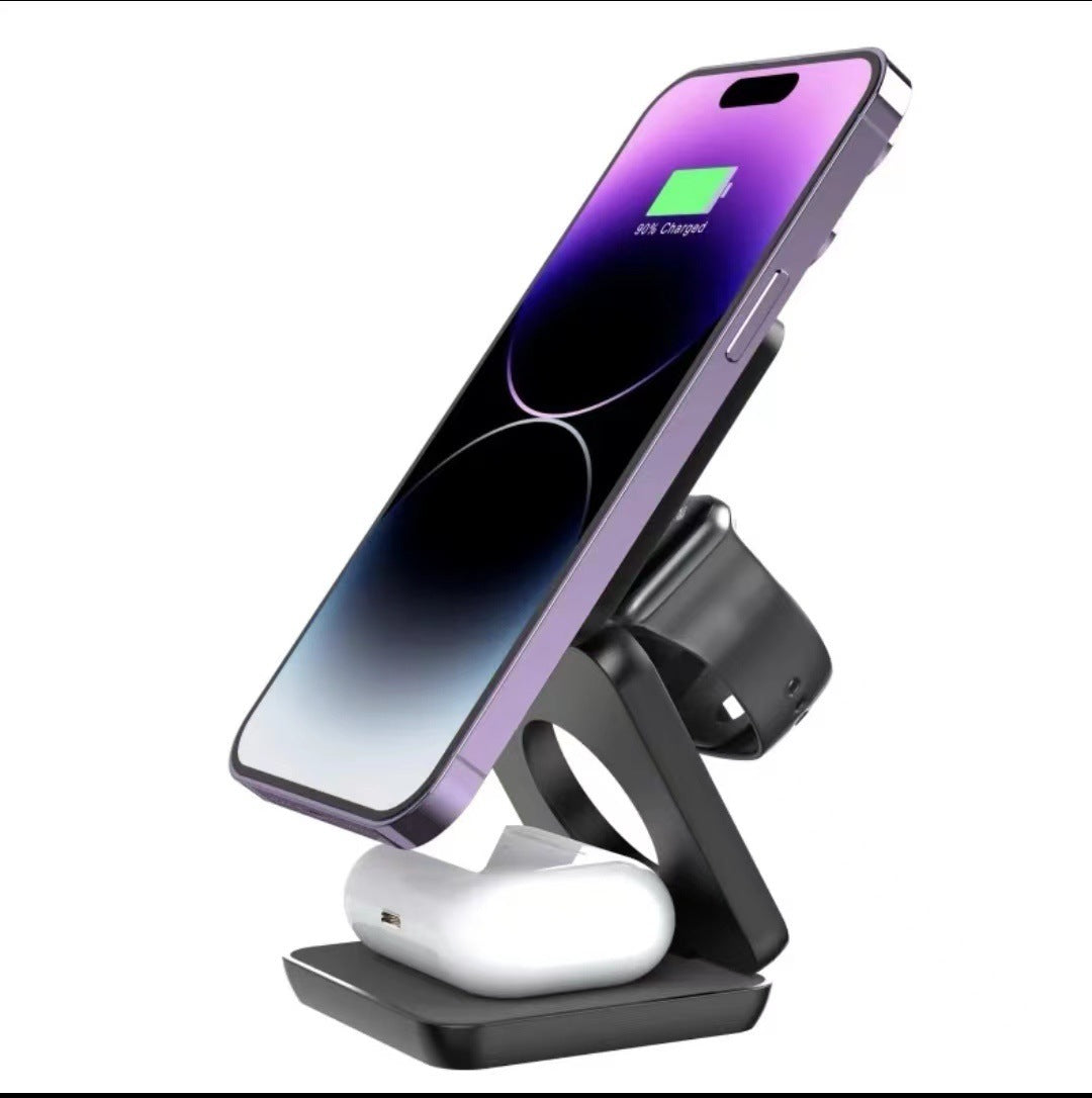 Folding Three-in-one Wireless Charger | ArchiWhimsy
