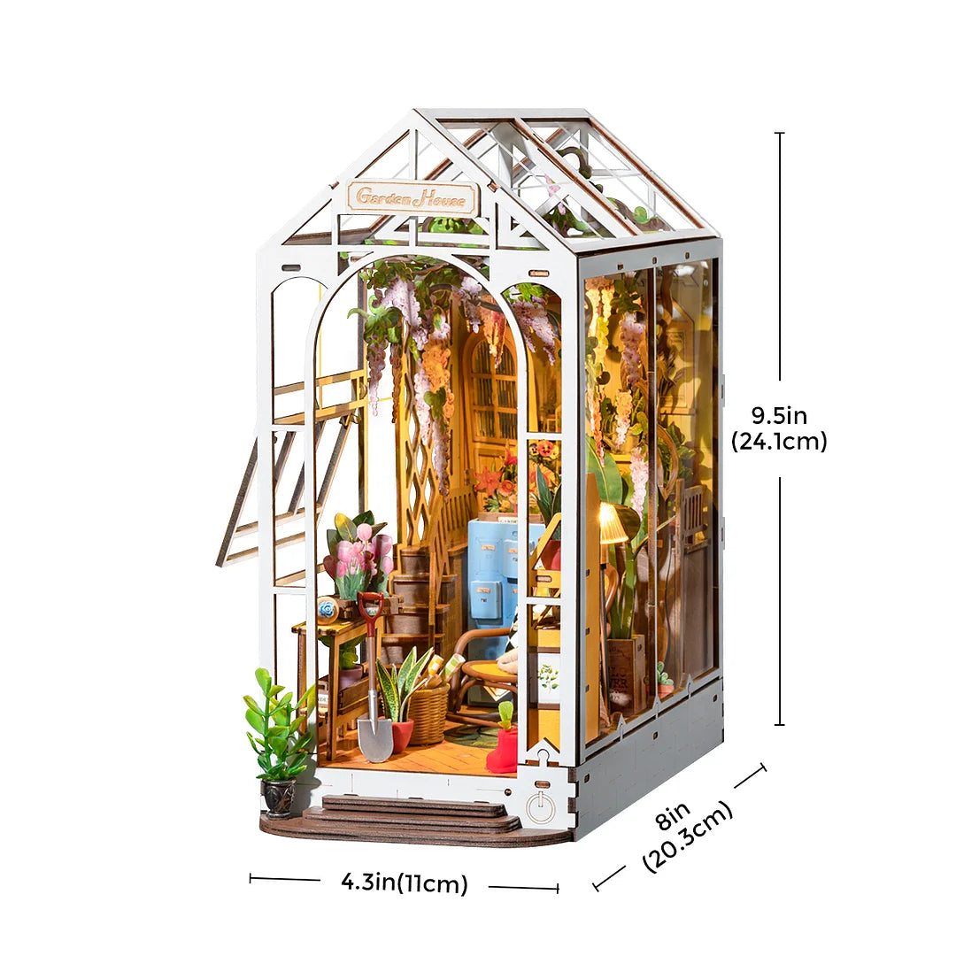 Garden House Book Nook Shelf Insert – ArchiWhimsy