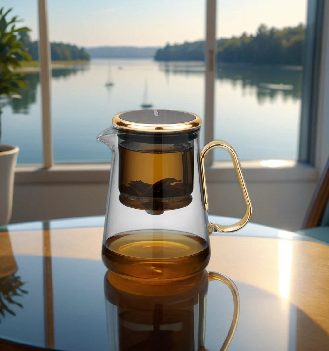 All-Glass Modern Style Teapot | ArchiWhimsy