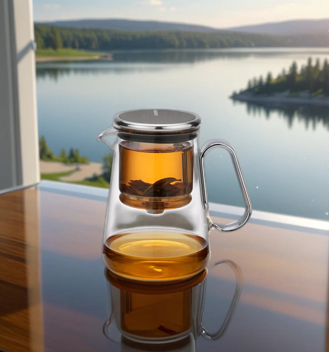 All-Glass Modern Style Teapot | ArchiWhimsy